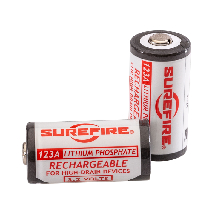 SureFire SFLFP123 Lithium Iron Phosphate Rechargeable Batteries & Charger