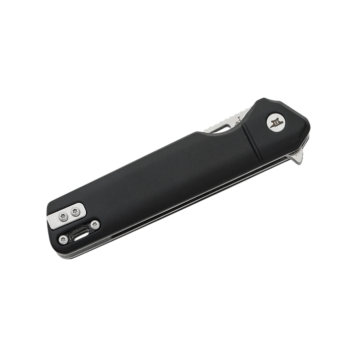 Buck Knife 239 Infusion Assisted Flipper Knife 3.25" Satin Drop Point Blade, Black Aluminum Handles, Liner Lock
