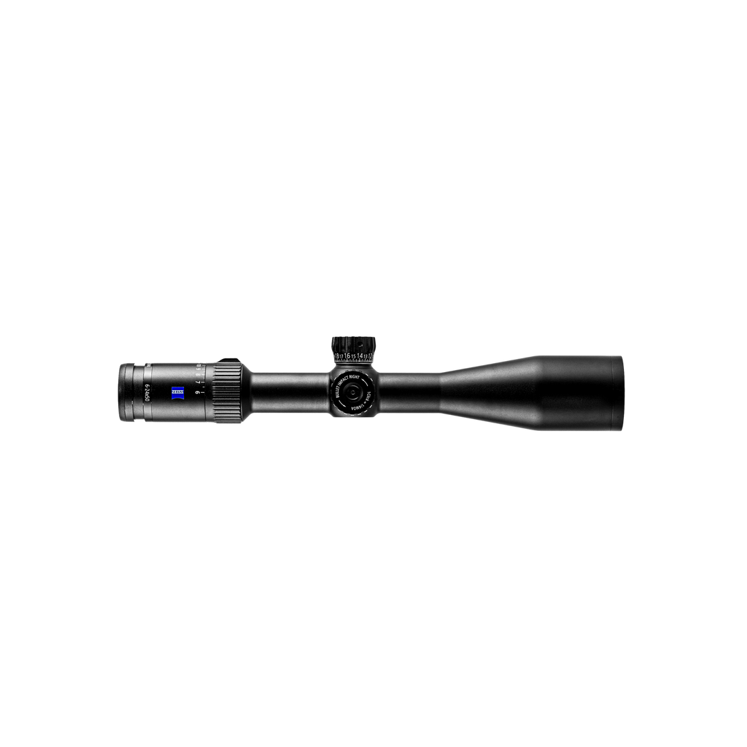 ZEISS Conquest V4 6-24x50 Riflescope with Illuminated Plex Reticle (#60) - External Elevation Turret - Ballistic Stop - Adjustable Parallax - .25 MOA