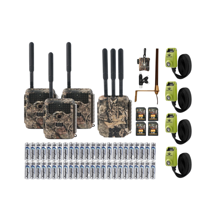 Covert LoRa LB-3 Scouting Cameras with Booster Antenna Wireless 32MP Camera Package