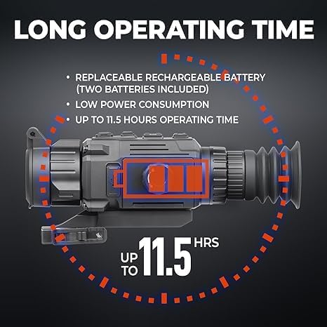 AGM RATTLER V2 19-256 Thermal Scope Riflescope – 5 Thermal Targets + Optics Cloth Bundle