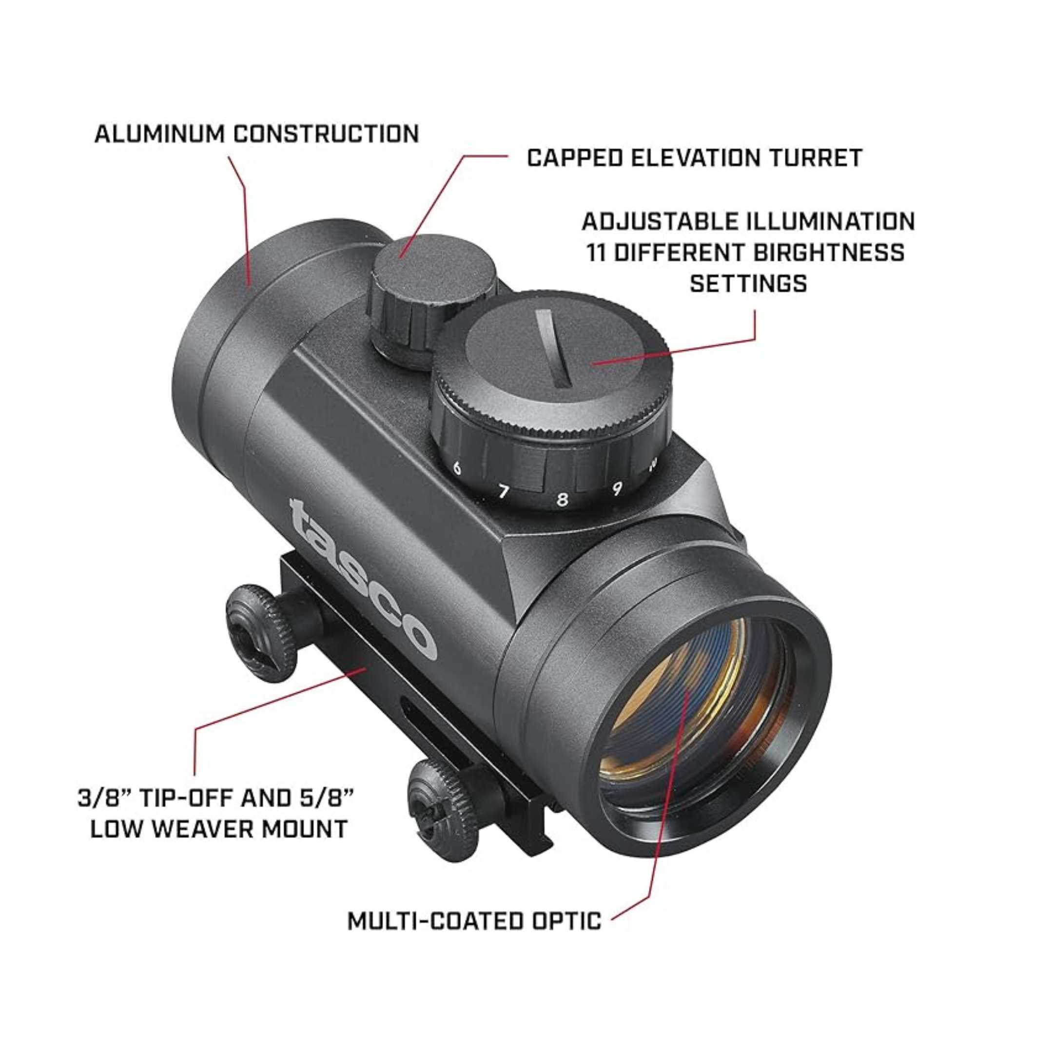 Pro Tasco - Tasco: Point Dot ProPoint Red レッドダットサイト PDP4