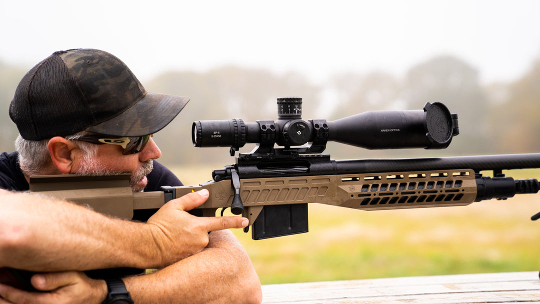 Arken Optics EP-5 5-25X56mm FFP Illuminated VPR - Zero Stop - 34mm Tube Riflescope