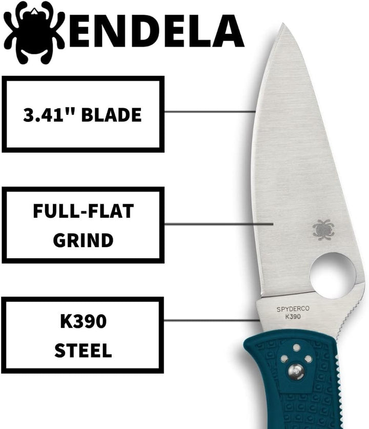 SpyderCo Endela Lightweight Knife and Knife Sharpening System Bundle