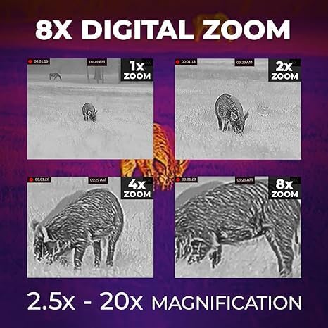 AGM RATTLER V2 19-256 Thermal Scope Riflescope – 5 Thermal Targets + Optics Cloth Bundle