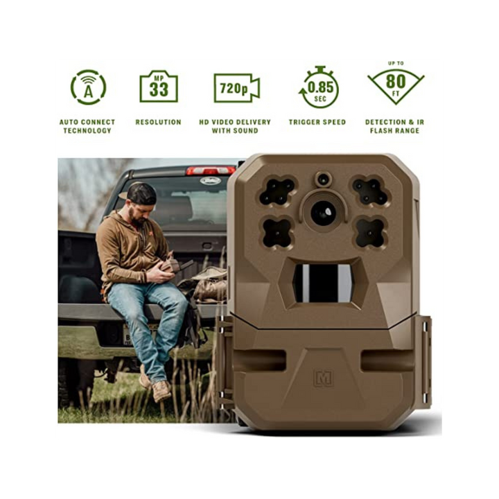 Moultrie Mobile Edge Cellular Trail Camera 33MP Built-In Memory Auto-Connect Nationwide