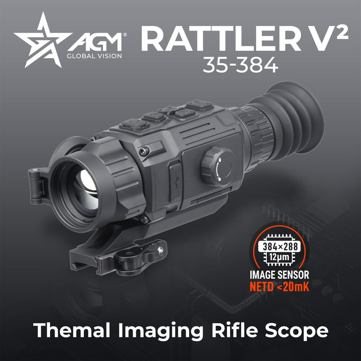 AGM RattlerV2 35-384 Rechargeable Thermal Imaging Riflescope