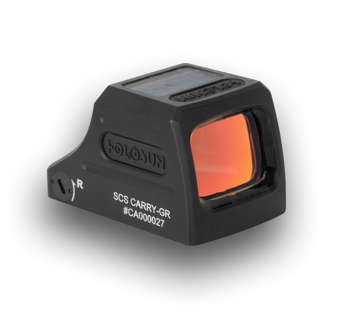 Holosun SCS-CARRY-GR Enclosed Solar Charging Green Dot Sight (K Footprint)