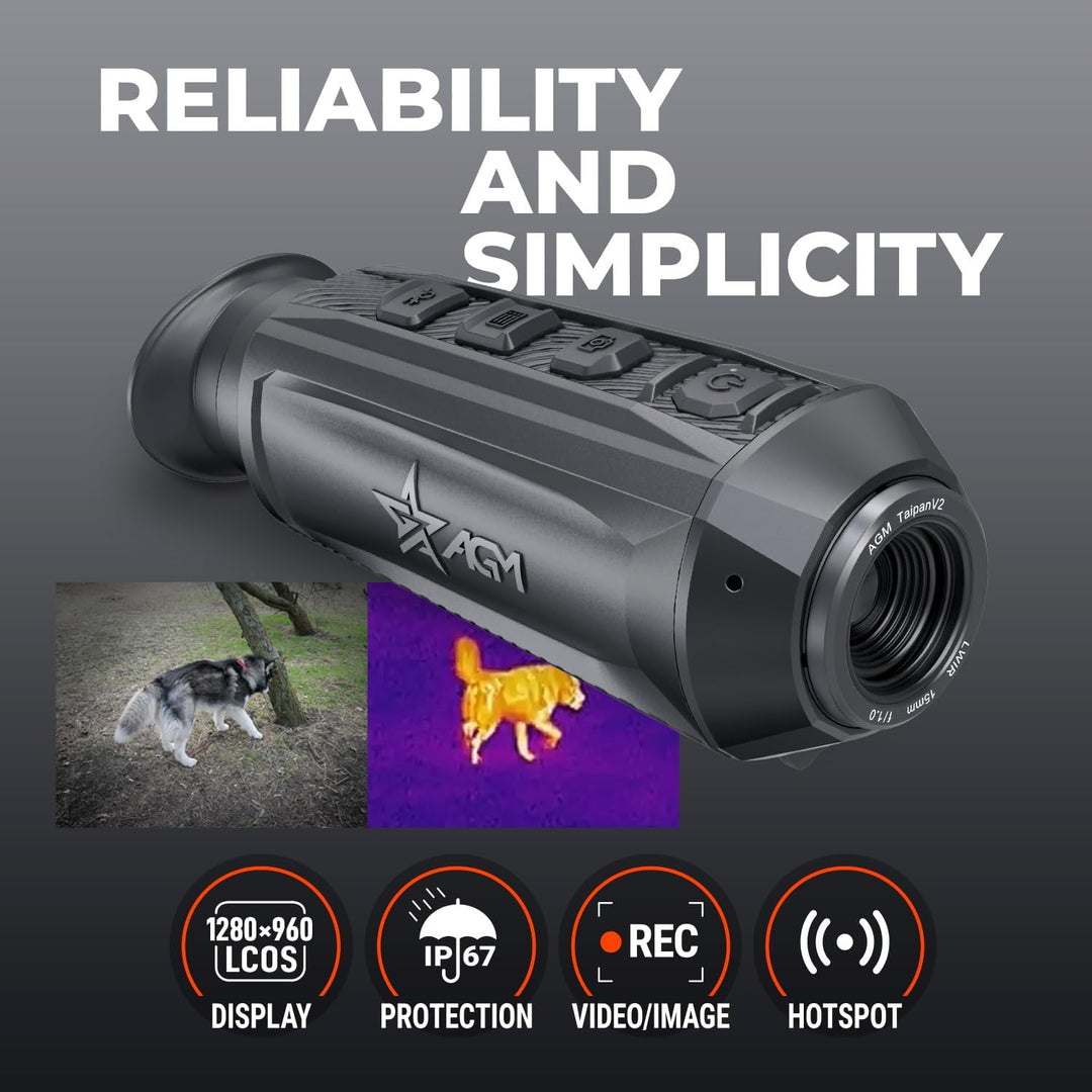 AGM TaipanV2 15-256 Thermal Imaging Monocular (50 Hz)
