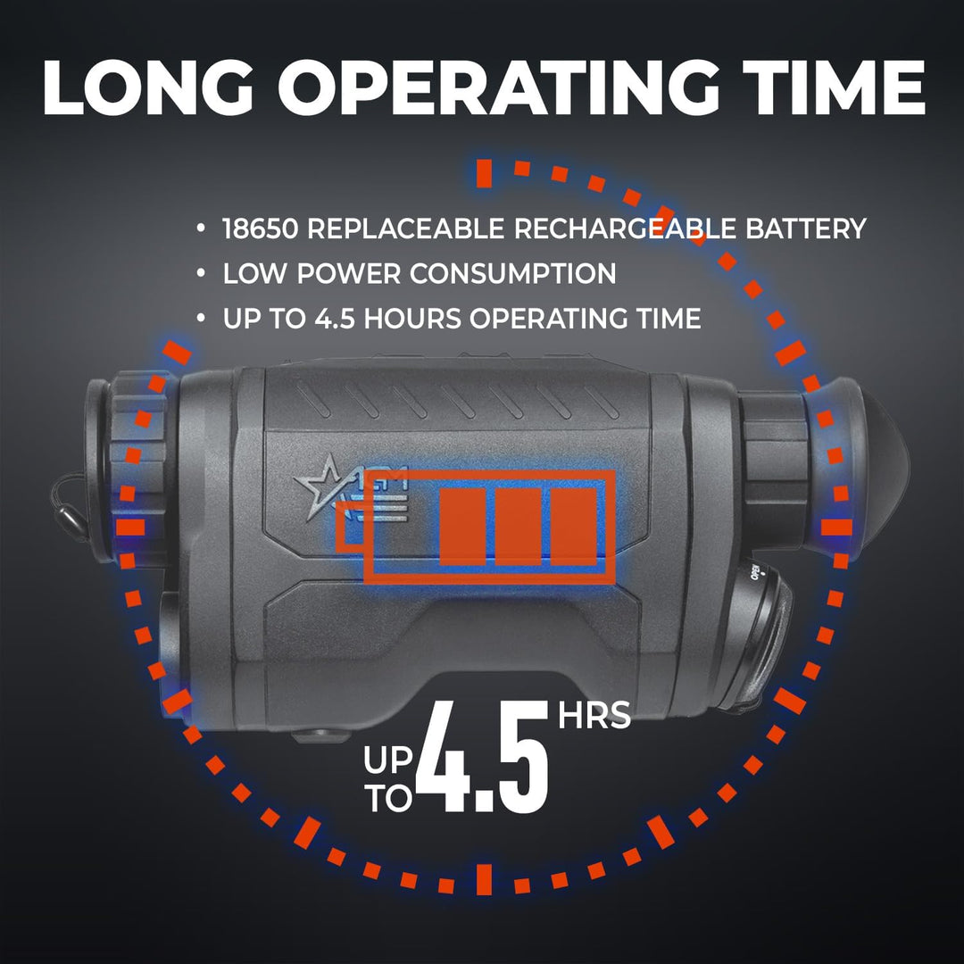 AGM Reach IR 25-384 Thermal Monocular with Laser Rangefinder