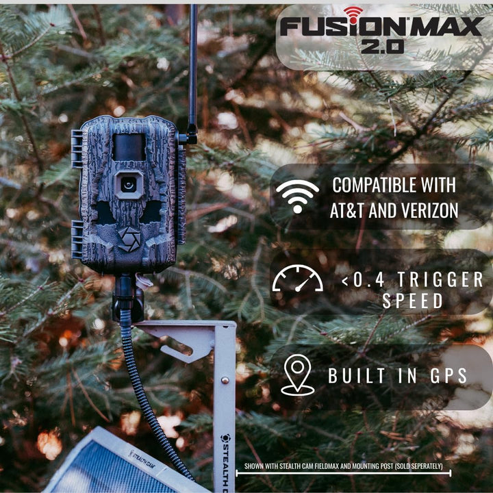 Stealth Cam Fusion MAX 2.0 Cellular Trail Camera features