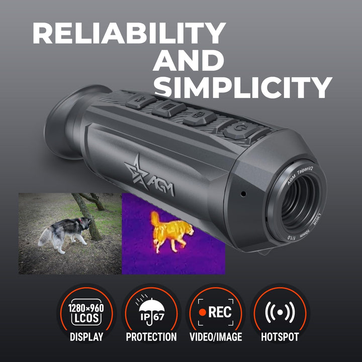 AGM TaipanV2 10-256 Thermal Imaging Monocular (50 Hz)