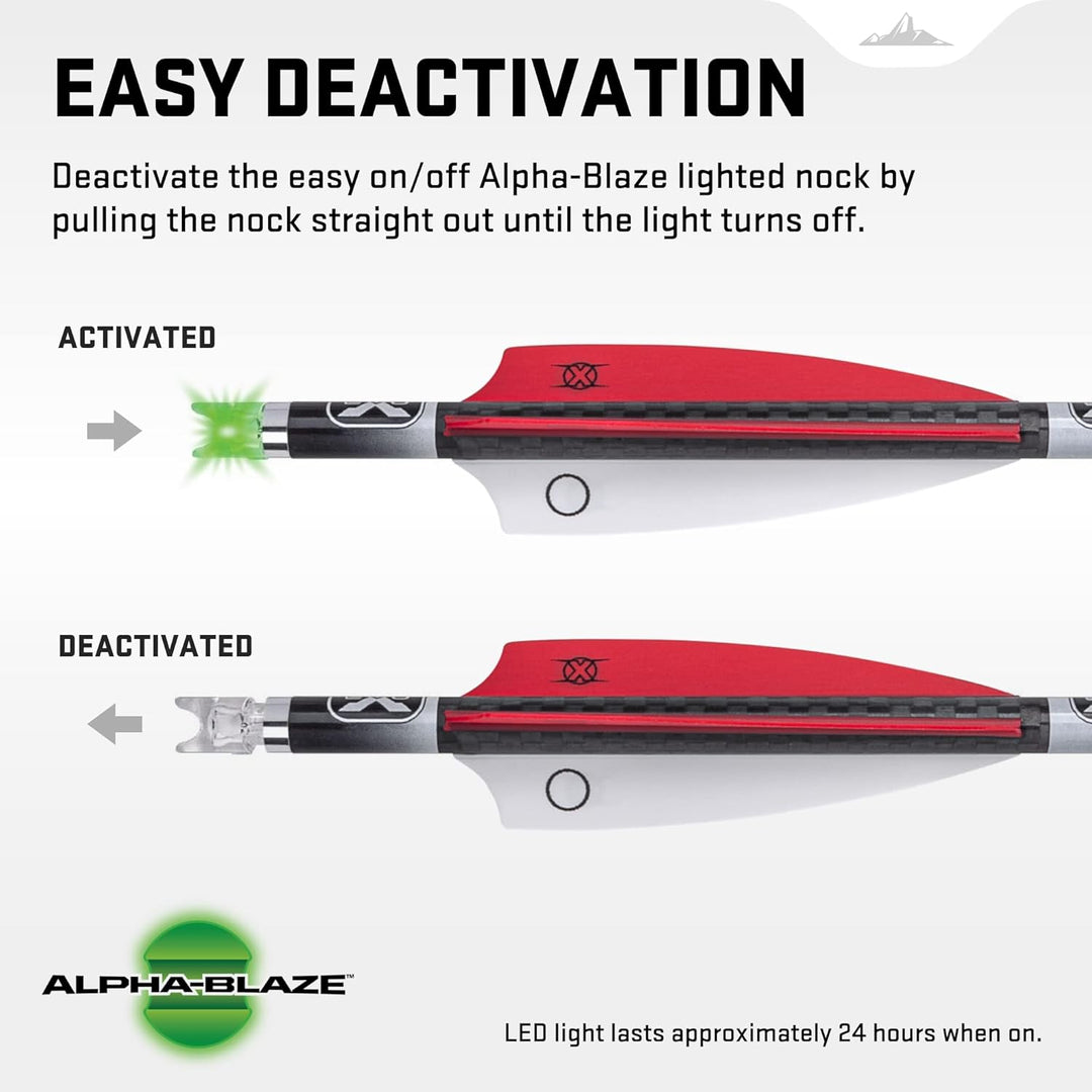 TenPoint Wicked Ridge Match 400 Alpha-Blaze Lighted Carbon Arrows