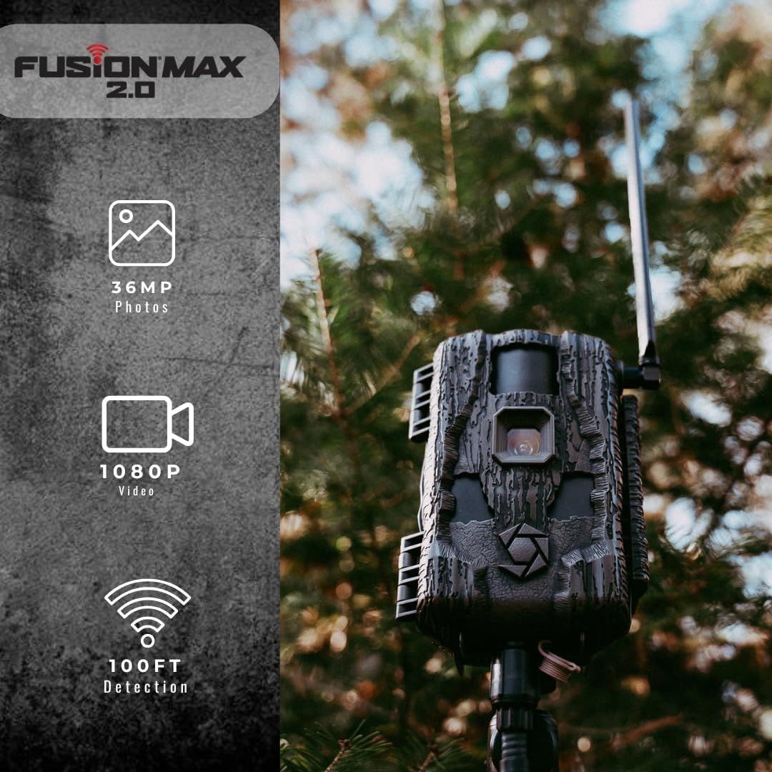 Stealth Cam Fusion MAX 2.0 Cellular Trail Camera features