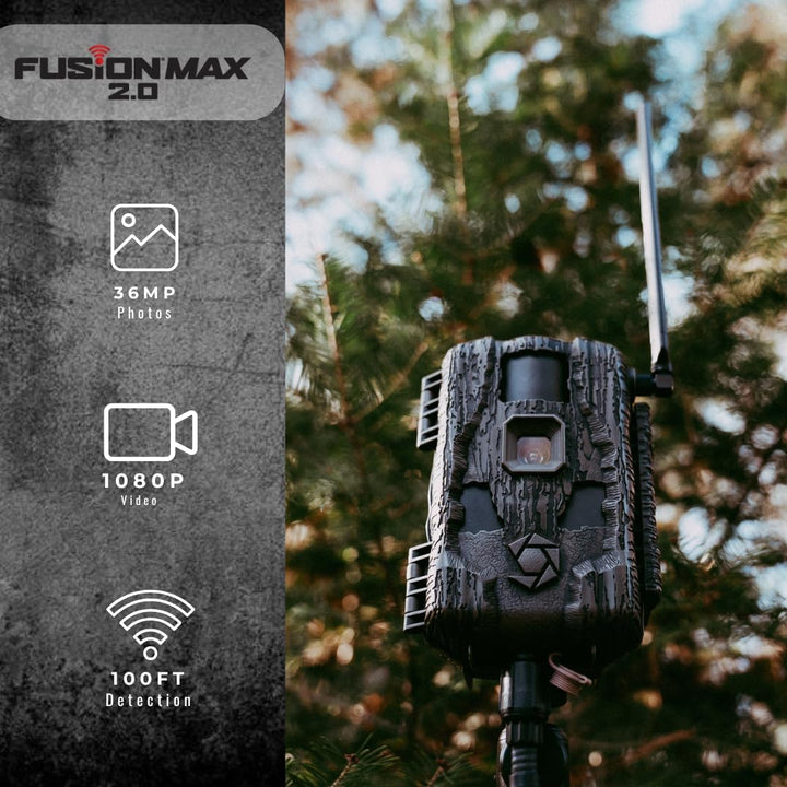 Stealth Cam Fusion MAX 2.0 Cellular Trail Camera features