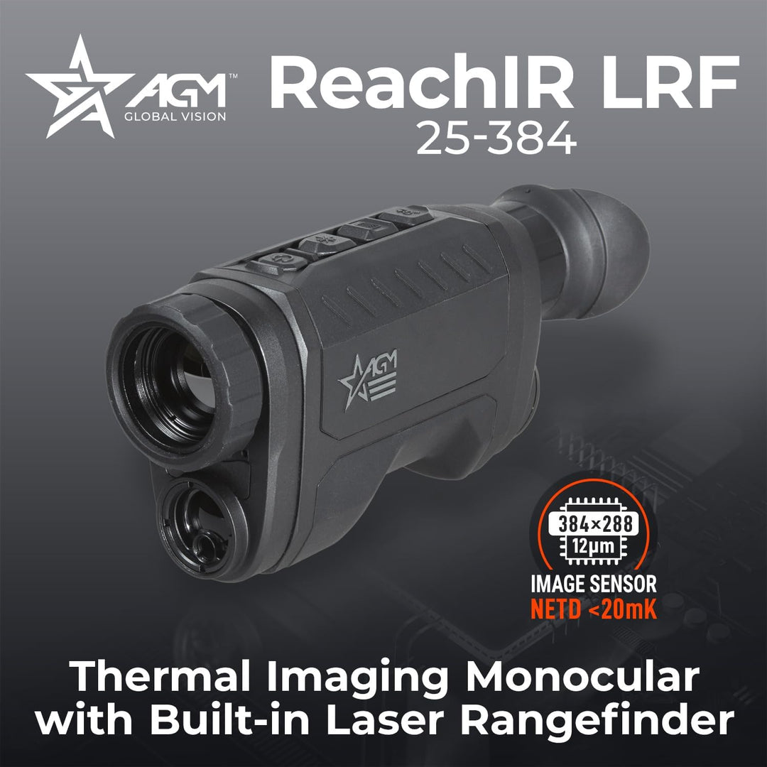 AGM Reach IR 25-384 Thermal Monocular with Laser Rangefinder