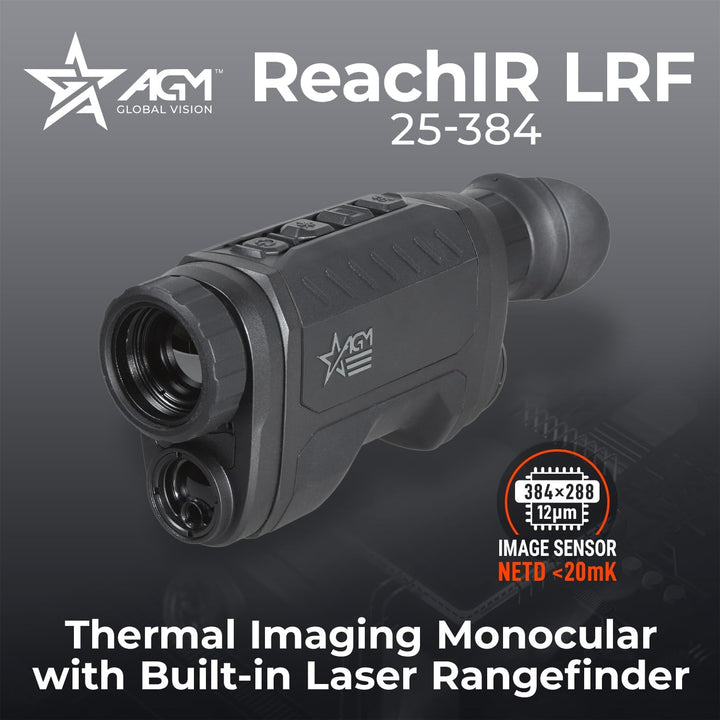 AGM Reach IR 25-384 Thermal Monocular with Laser Rangefinder