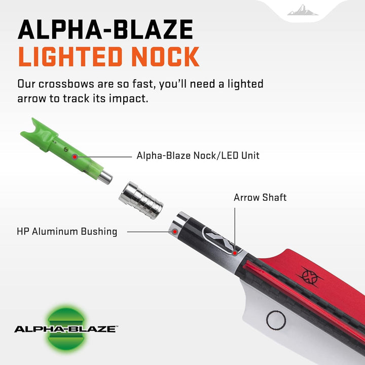 TenPoint Wicked Ridge Match 400 Alpha-Blaze Lighted Carbon Arrows