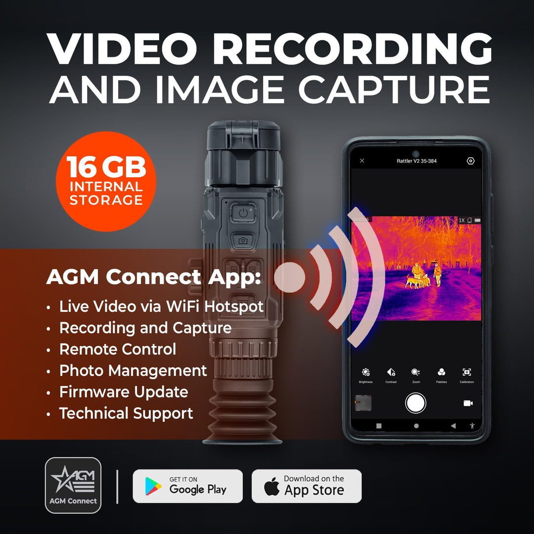 AGM RattlerV2 35-384 Rechargeable Thermal Imaging Riflescope