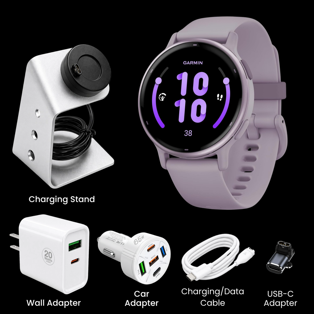 Garmin Vivoactive® 5 Fitness Smartwatch - Bundle with Free Charging Accessories