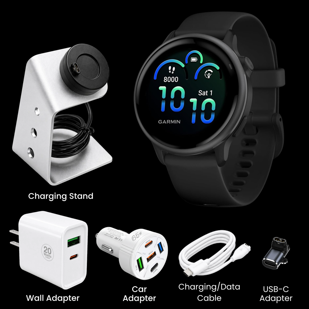Garmin vívoactive® 6 Smartwatch - Bundle with Free Charging Accessories