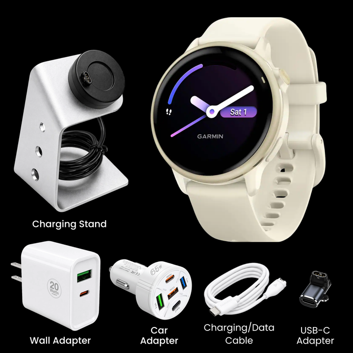Garmin vívoactive® 6 Smartwatch - Bundle with Free Charging Accessories