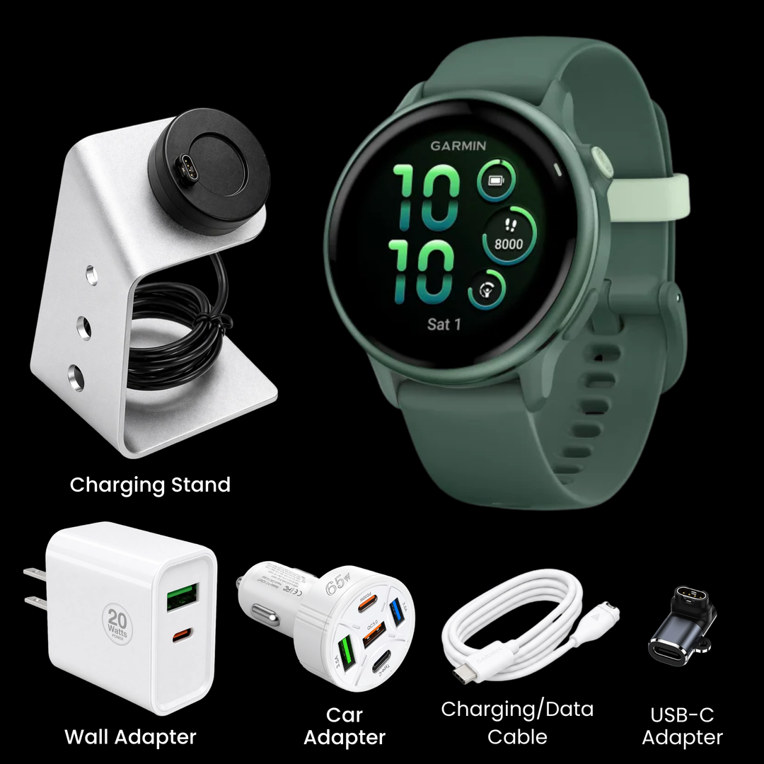 Garmin vívoactive® 6 Smartwatch - Bundle with Free Charging Accessories