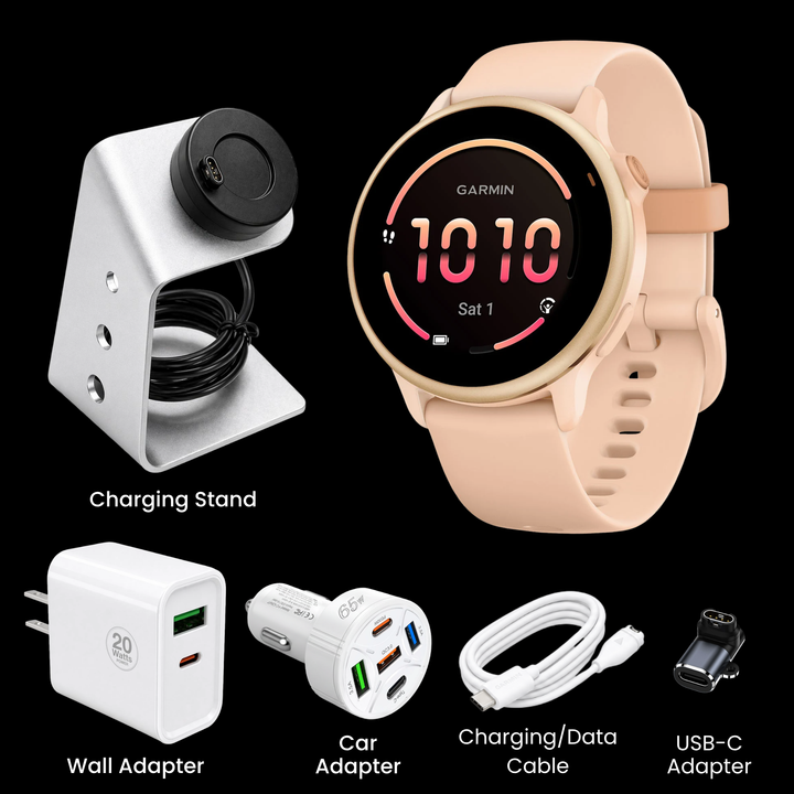 Garmin vívoactive® 6 Smartwatch - Bundle with Free Charging Accessories