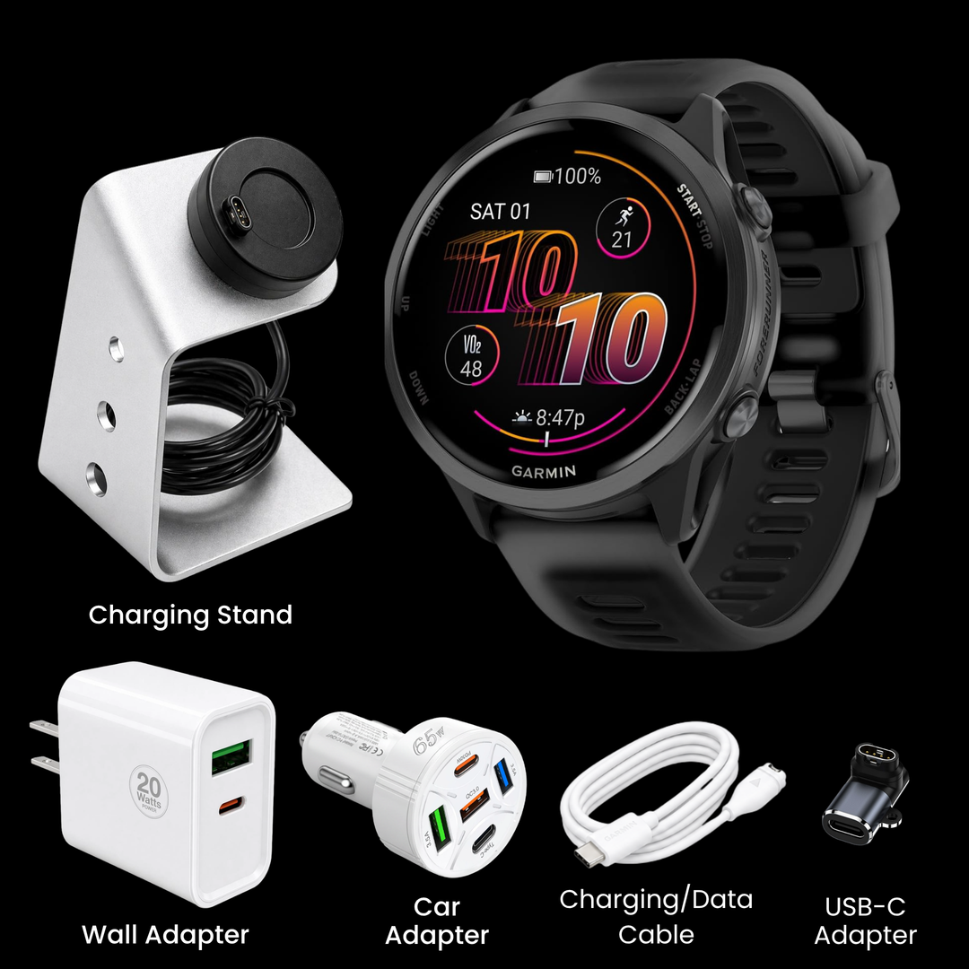 Garmin Forerunner® 570 Smartwatch - Bundle with Free Charging Accessories