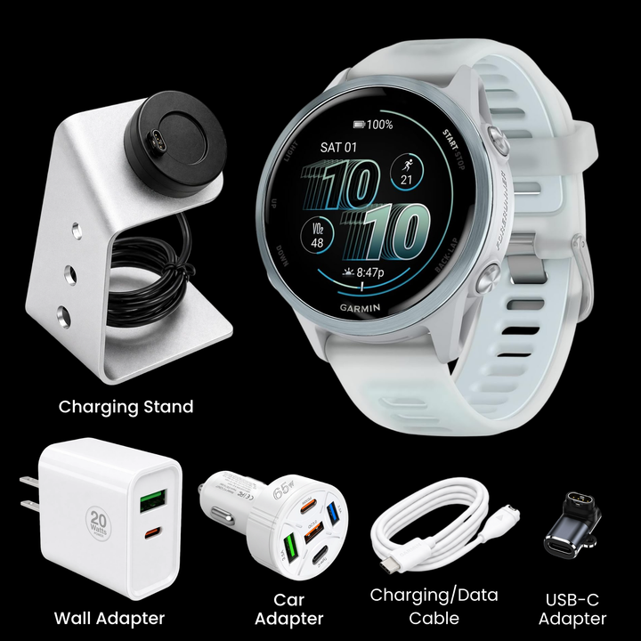 Garmin Forerunner® 570 Smartwatch - Bundle with Free Charging Accessories