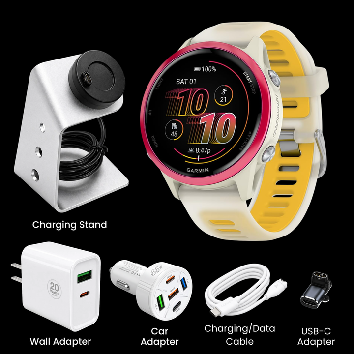 Garmin Forerunner® 570 Smartwatch - Bundle with Free Charging Accessories