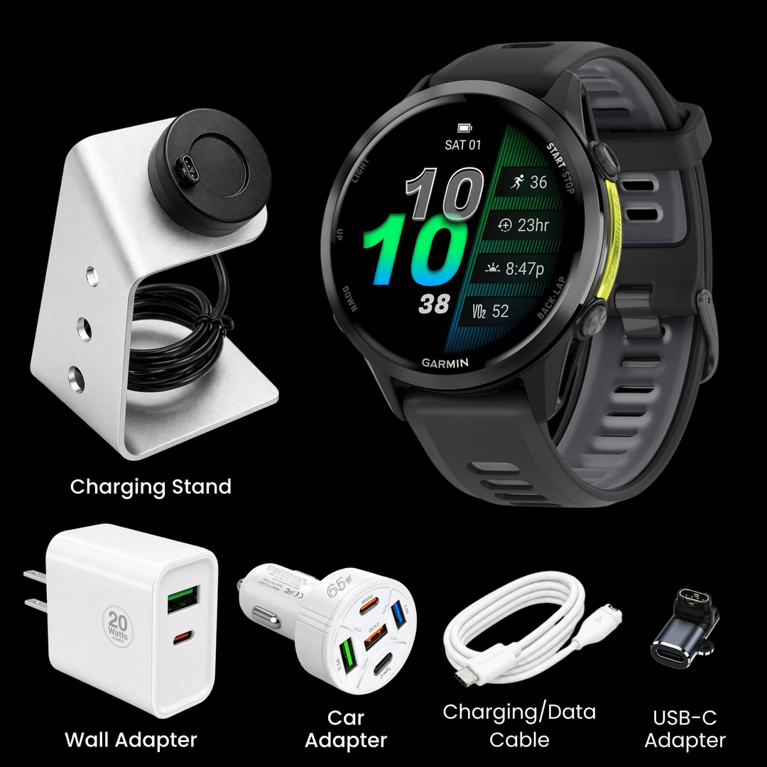 Garmin Forerunner® 970 Smartwatch - Bundle with Free Charging Accessories