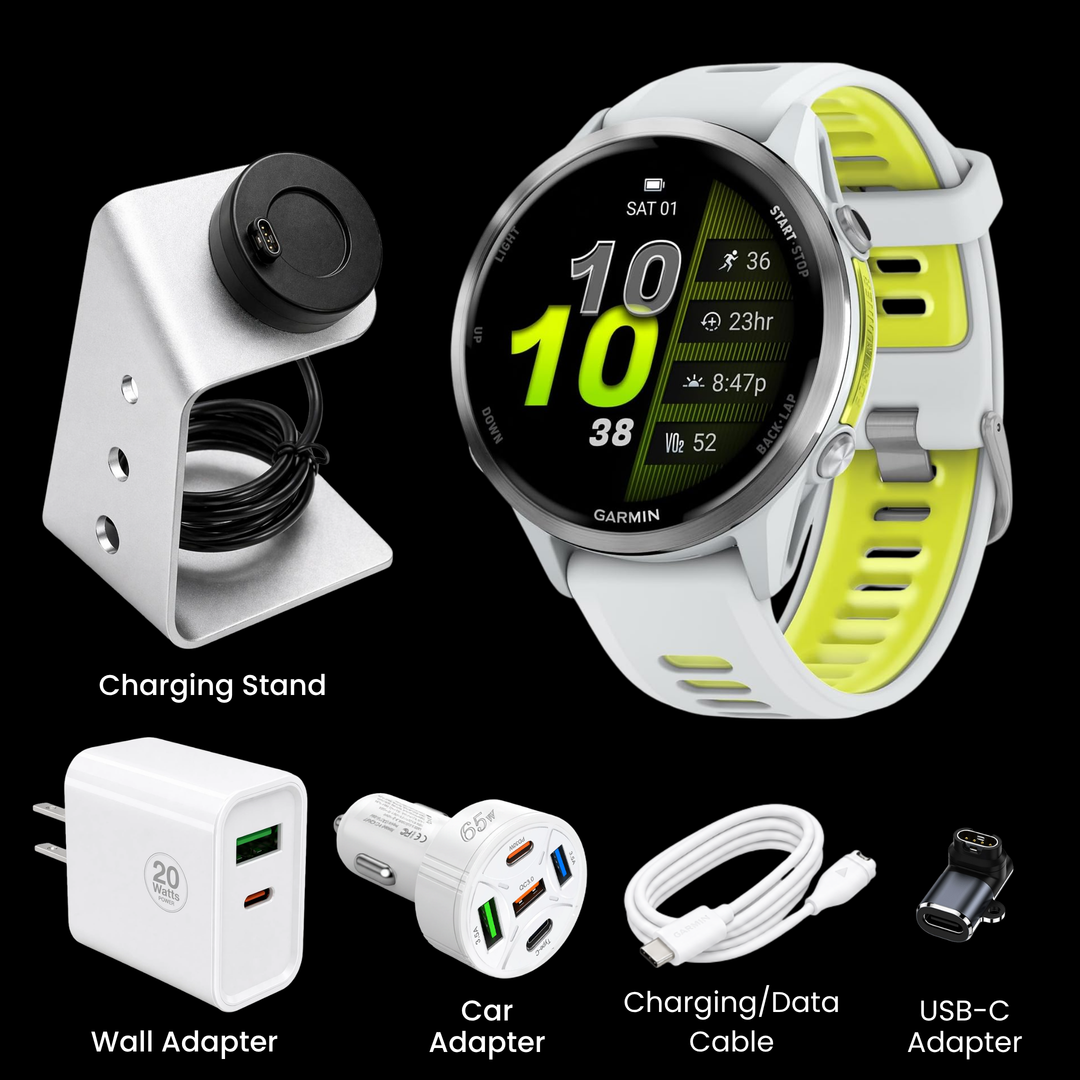 Garmin Forerunner® 970 Smartwatch - Bundle with Free Charging Accessories