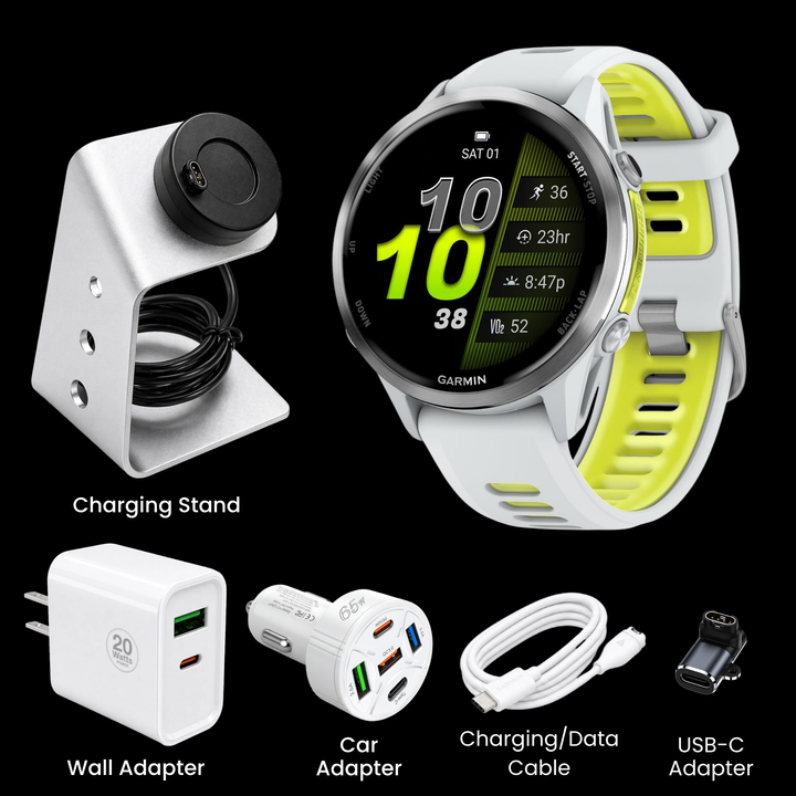 Garmin Forerunner® 970 Smartwatch - Bundle with Free Charging Accessories