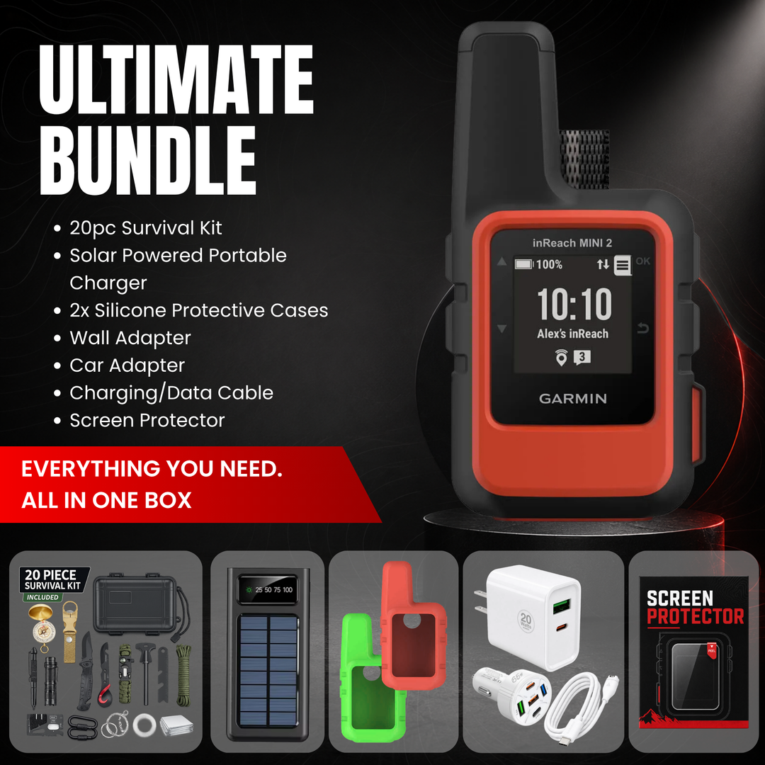 Garmin inReach® Mini 2 Compact Satellite Communicator - Ultimate Bundle