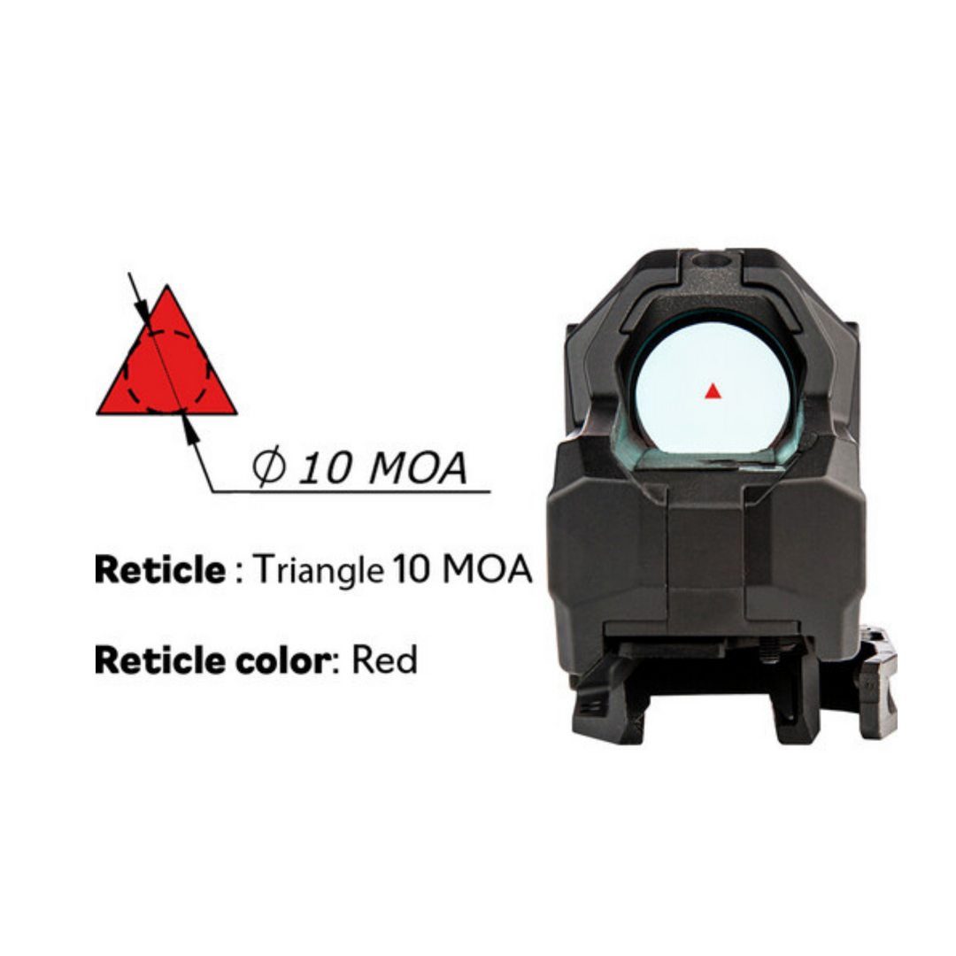 Meprolight Mepro M22 PRO Reflex Sight (10 MOA Triangle, Red Dot Reticle)