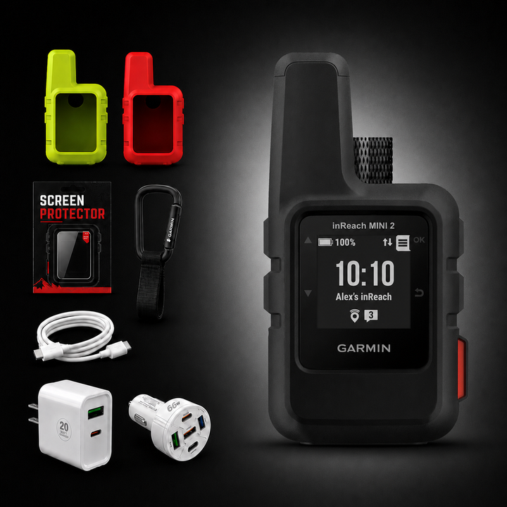 Garmin inReach® Mini 2 Compact Satellite Communicator - Bundle