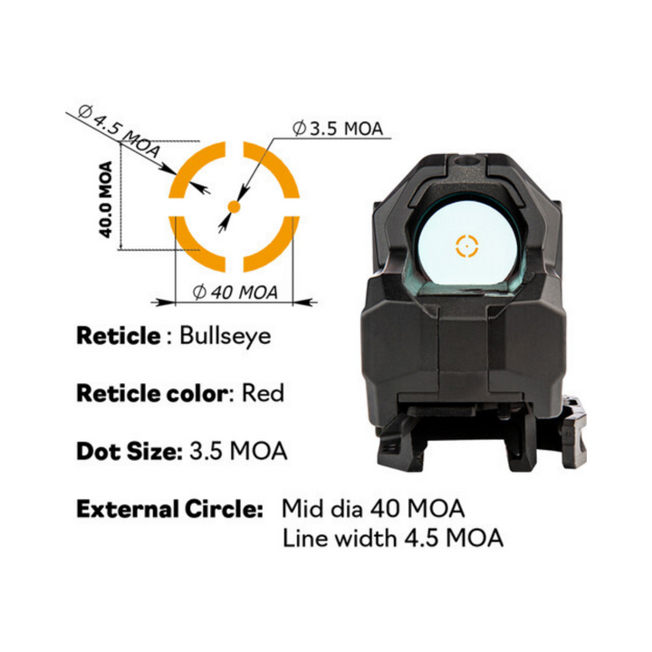 Meprolight Mepro M22 PRO Reflex Sight (10 MOA Triangle, Red Dot Reticle)