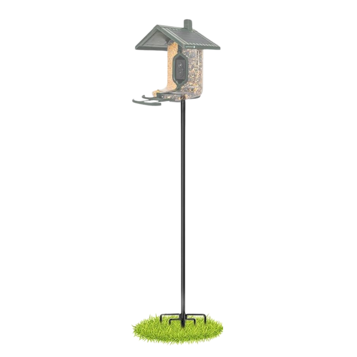 Field Boys Smart Bird Feeder Upgraded Pole Stand –  Wide & Sturdy Metal Design