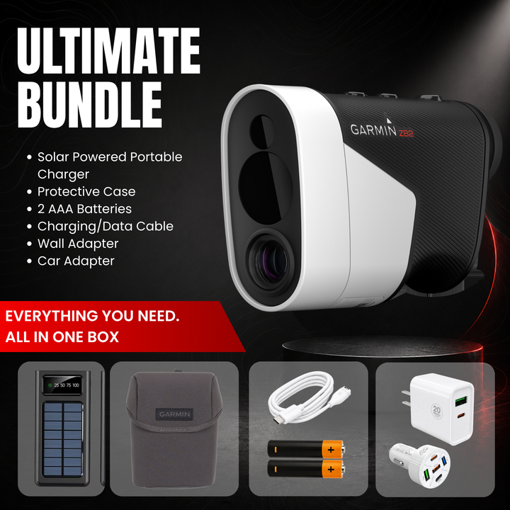 Garmin Approach® Z82 Golf GPS/Laser Rangefinder - Ultimate Bundle