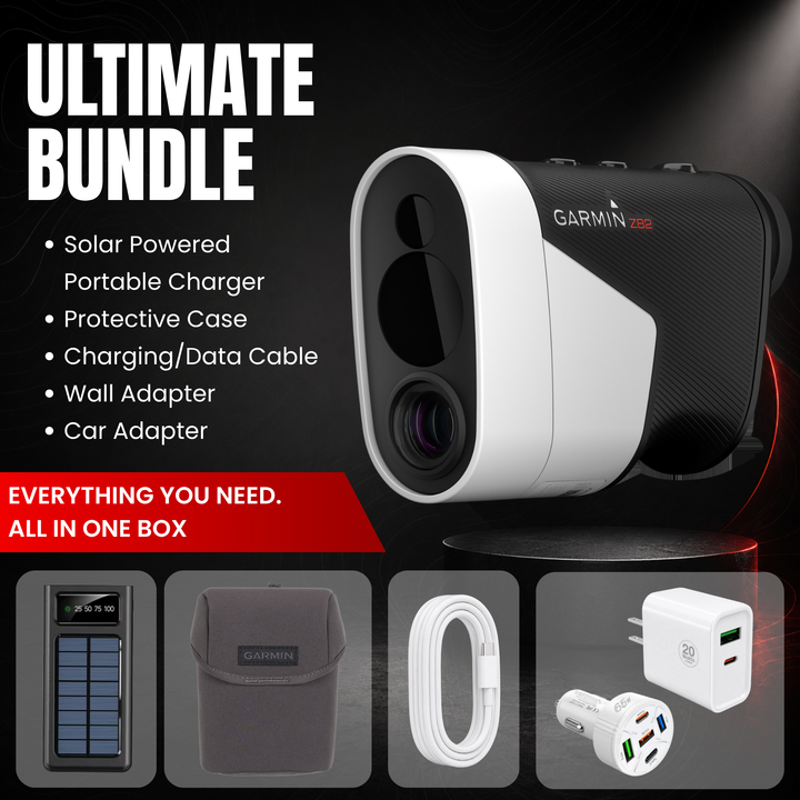 Garmin Approach® Z82 Golf GPS/Laser Rangefinder - Ultimate Bundle