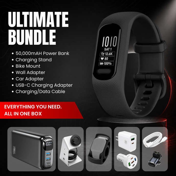 Garmin vívosmart® 5 Fitness Tracker Smartwatch - Ultimate Bundle