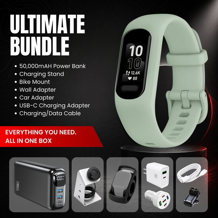 Garmin vívosmart® 5 Fitness Tracker Smartwatch - Ultimate Bundle