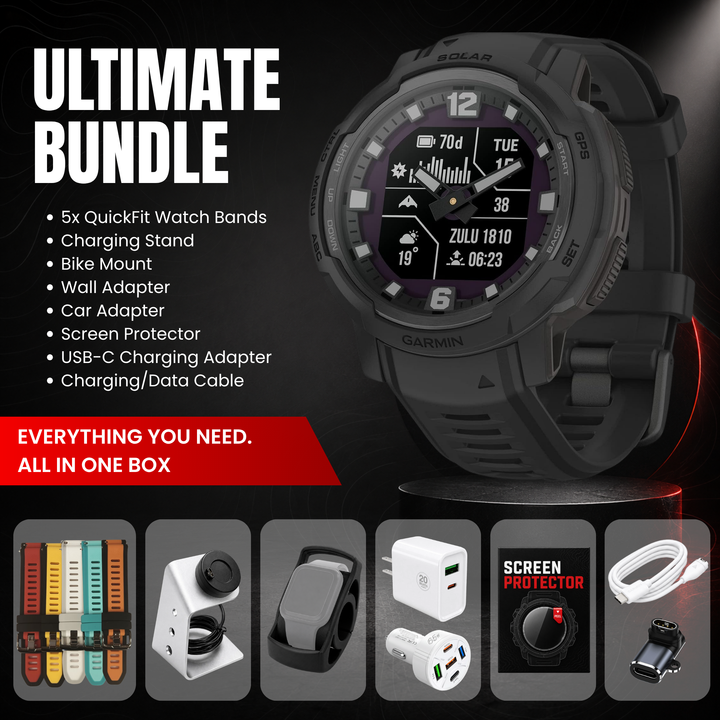Garmin Instinct® Crossover Smartwatch - Ultimate Bundle