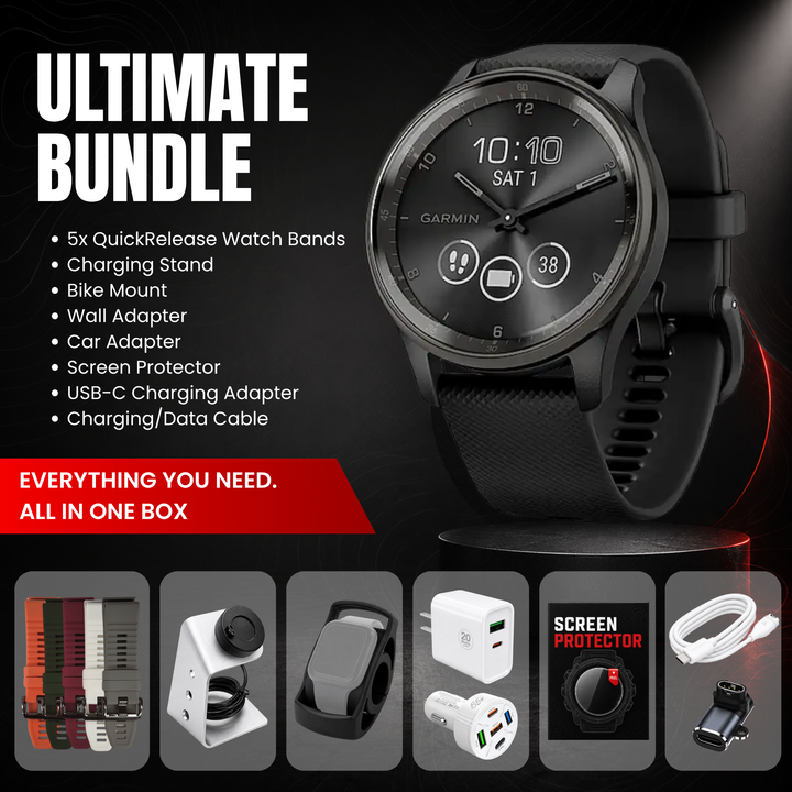 Garmin vívomove® Trend Hybrid Smartwatch - Ultimate Bundle