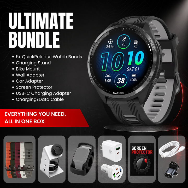 Garmin Forerunner® 965 Smartwatch - Ultimate Bundle
