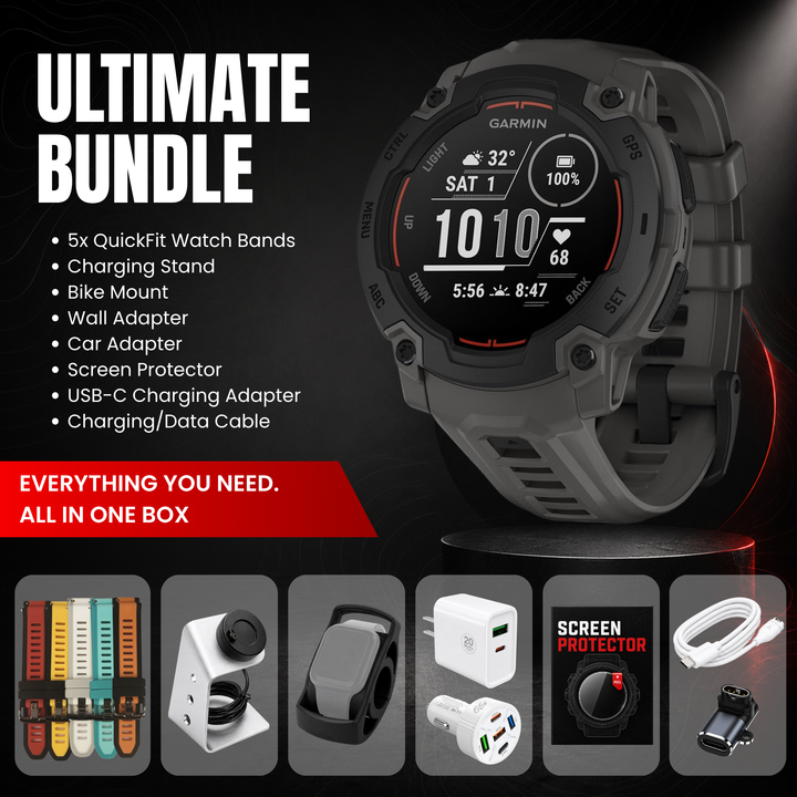 Garmin Instinct® 3 Smartwatch - Ultimate Bundle