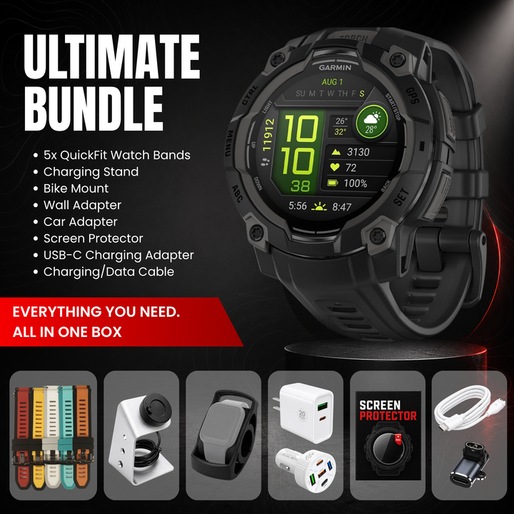 Garmin Instinct® 3 Smartwatch - Ultimate Bundle