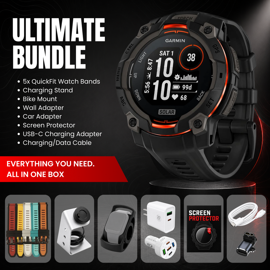 Garmin Instinct® 3 Smartwatch - Ultimate Bundle