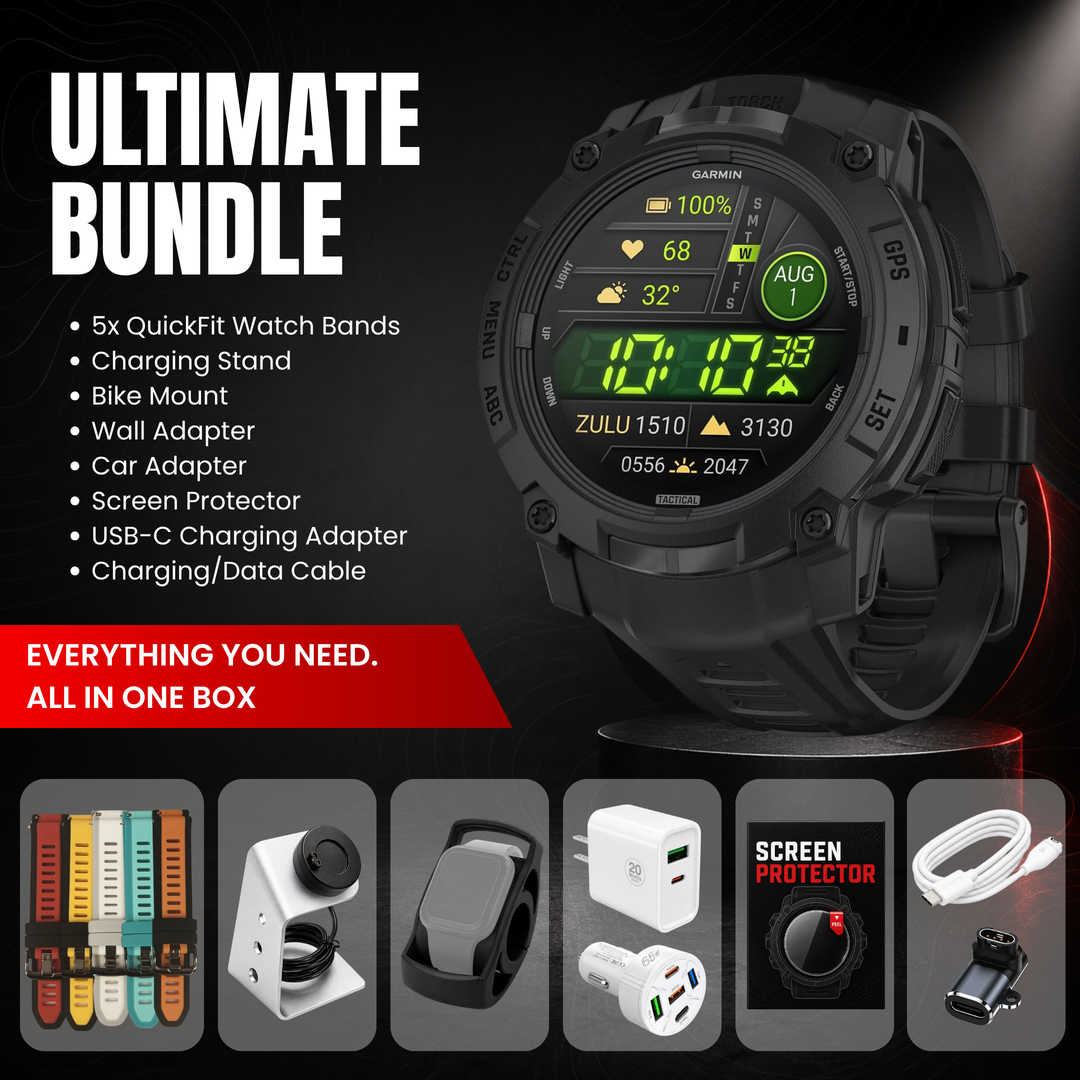 Garmin Instinct® 3 Smartwatch - Ultimate Bundle